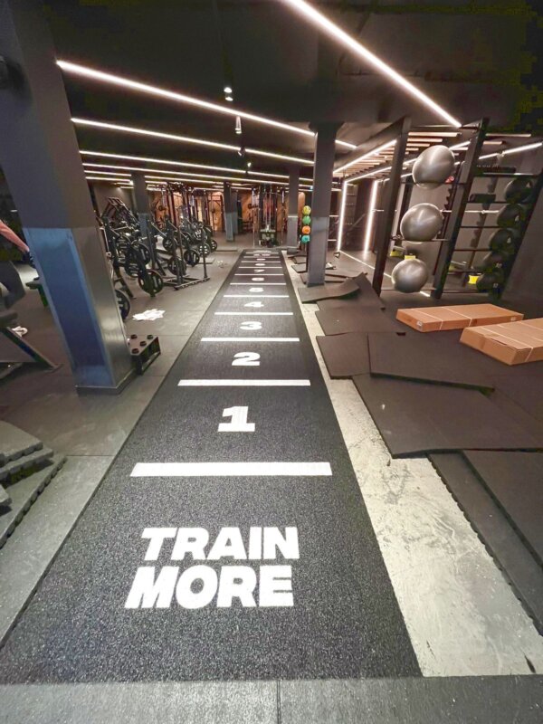 Kunstrasen Fitness Fitnessstudio Gym Crossfit Functional Sprint Speed Track Indoor Gewichtschlitten 3